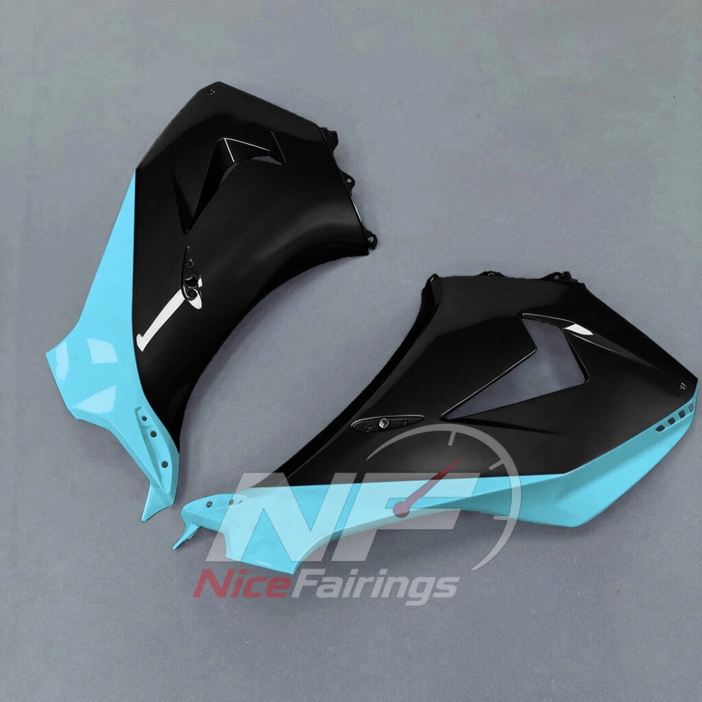 For Honda CBR1000RR-R 2024-2026 Teal Black Custom Fairings with ABS Sportbike Plastics and Full Body Kit | NiceFairings - rear angle image