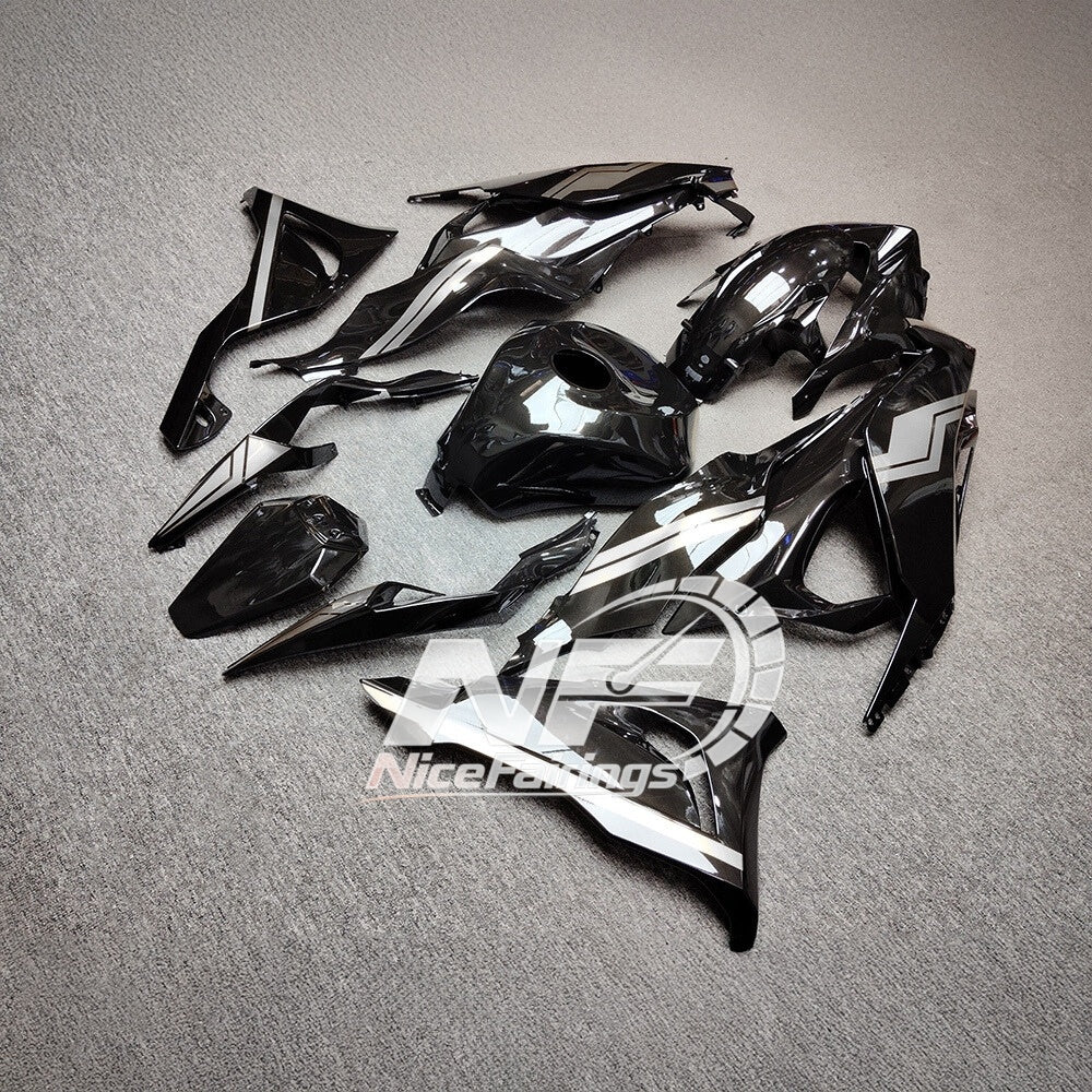 For Kawasaki ZX6R 636 2024-2025 Painted Motorcycle Bodywork Gloss White Tank Cover | NiceFairings - rear angle image