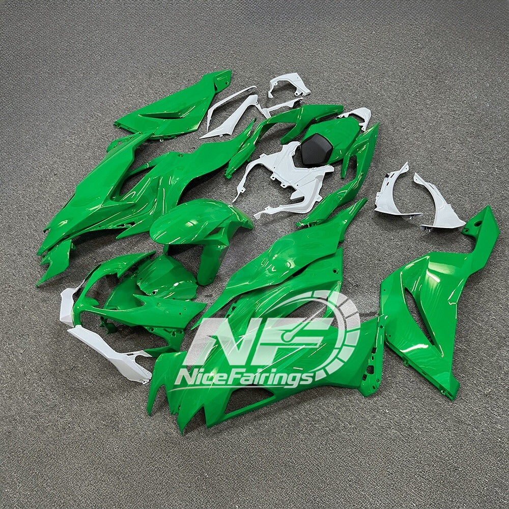 Kawasaki ZX6R 636 Custom Painted ABS Body Kit Lime Green | NiceFairings - rear angle image