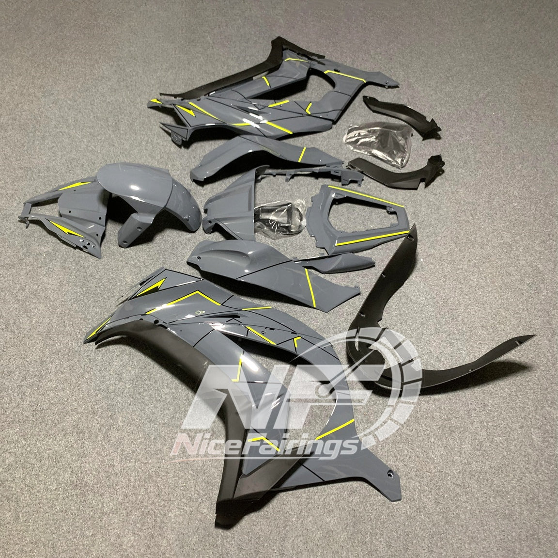 KAWASAKI Ninja ZX10R 2011-2015 Injection Molded Fairings Set | NiceFairings - rear angle image