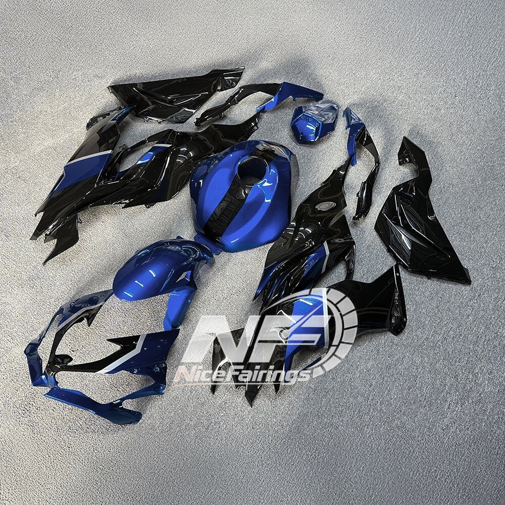 Ninja ZX6R 636 2019-2023 Sportbike Plastics Gloss White Tank Cover | NiceFairings - rear angle image