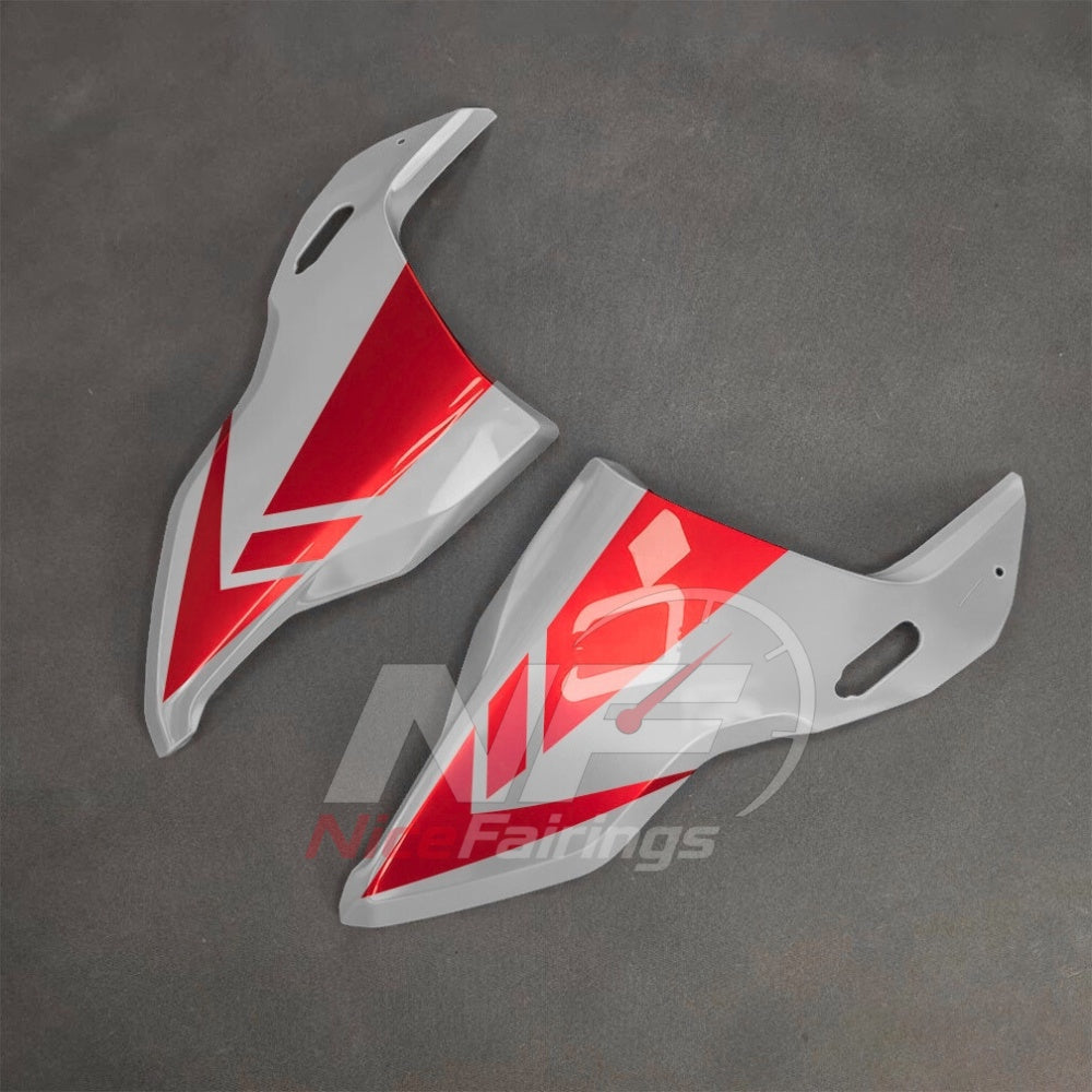 For BMW S1000RR 2025-2026 Red Black Custom Fairings with ABS Sportbike Plastics and Full Body Kit | NiceFairings - rear angle image