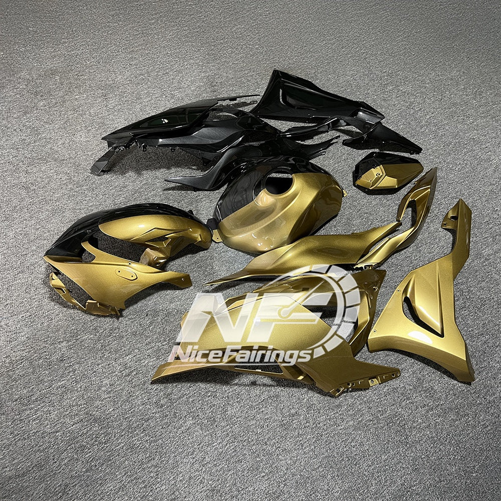 For Kawasaki ZX6R 636 2024-2025 ABS Fairing Kit Gloss White Tank Cover | NiceFairings - rear angle image