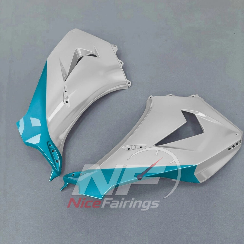 For Honda CBR1000RR-R 2024-2026 Teal Black Painted ABS Fairings with Complete Replacement Bodywork | NiceFairings - rear angle image