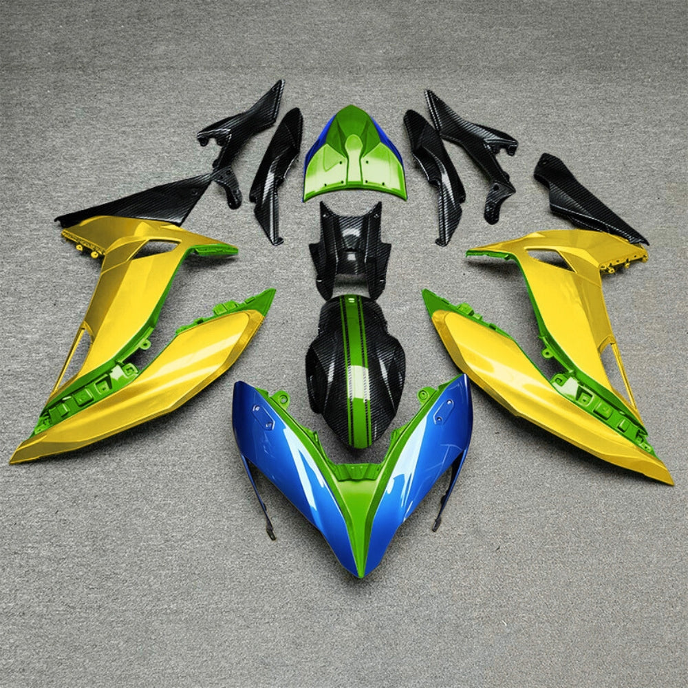 Ninja 650 2017-2019 ABS Motorcycle Plastics Style 14 | NiceFairings - rear angle image