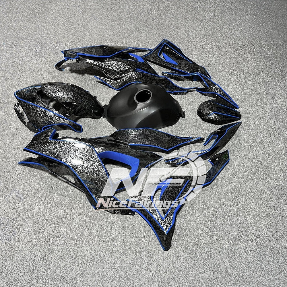For Kawasaki ZX-6R 636 2024-2025 Replacement Fairing Set Pearl White Signature Edition | NiceFairings - rear angle image