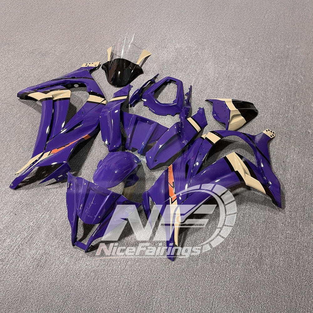 For KAWASAKI ZX10R 2011-2015 Custom Sportbike Fairings | NiceFairings - rear angle image