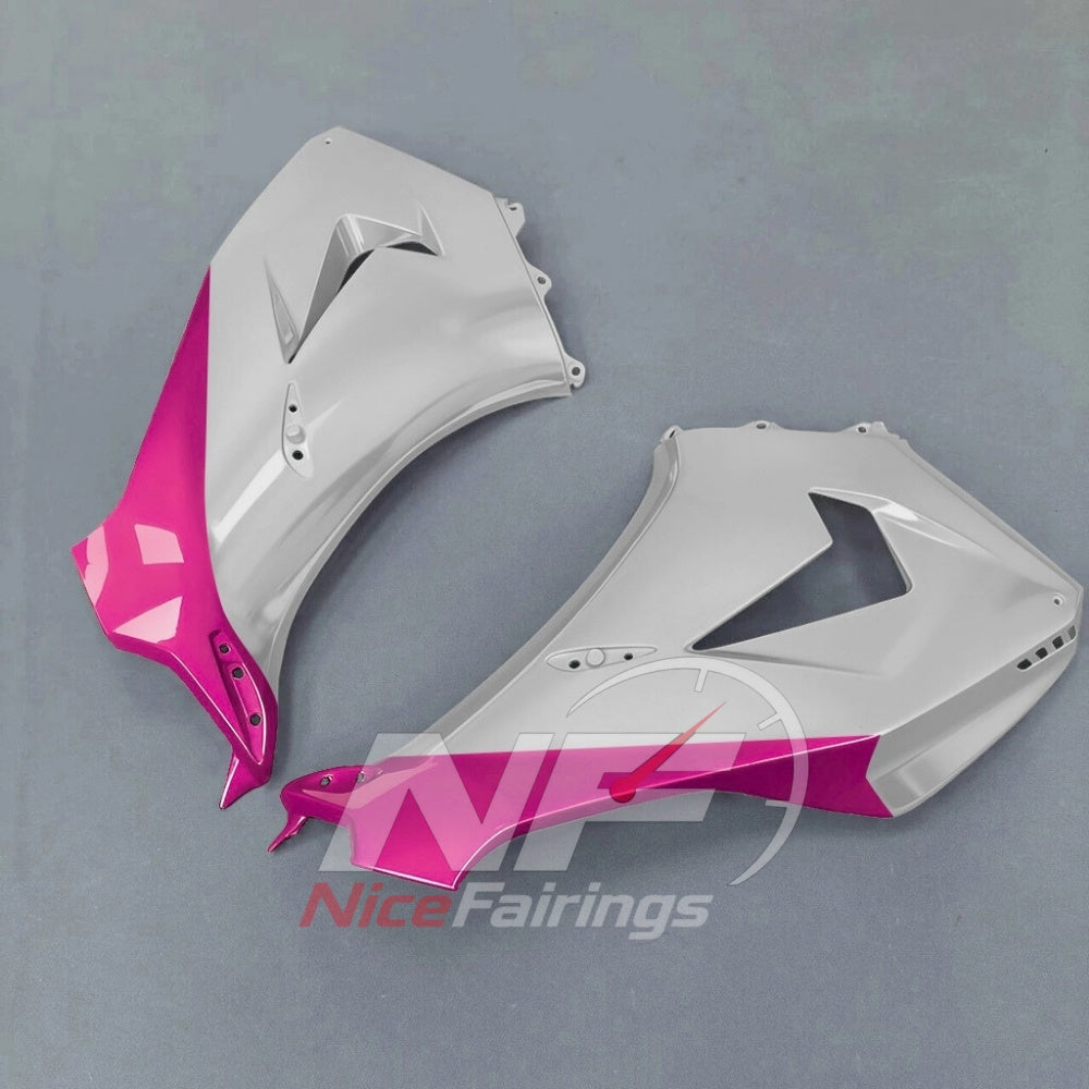 For Honda CBR1000RR-R SP 2024-2026 Pink Black Sportbike Fairing Set with Custom Painted Plastics | NiceFairings - rear angle image