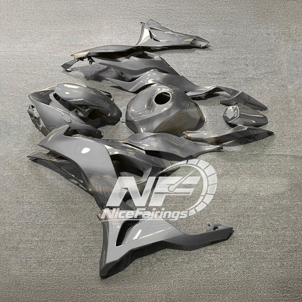 For Kawasaki ZX6R 636 Custom Painted ABS Body Kit Lime Green Tank Cover | NiceFairings - rear angle image