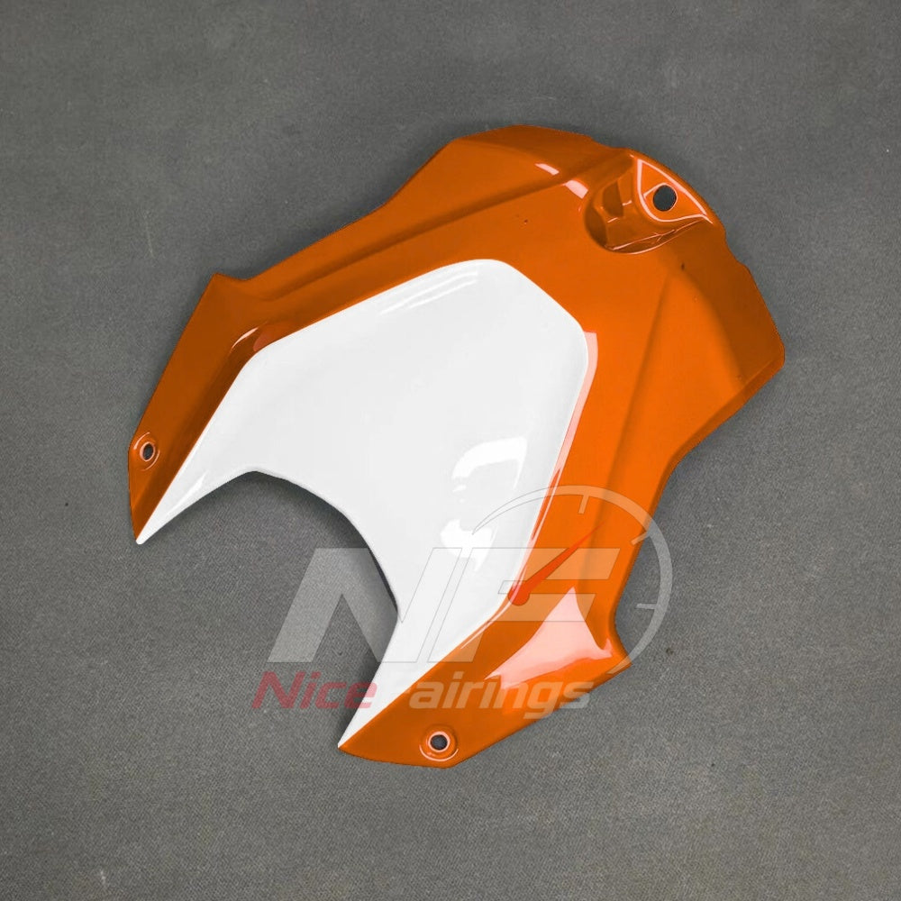 For BMW S1000RR 2025-2026 Orange Black ABS Body Kit with Street and Track Fairing Panels | NiceFairings - rear angle image