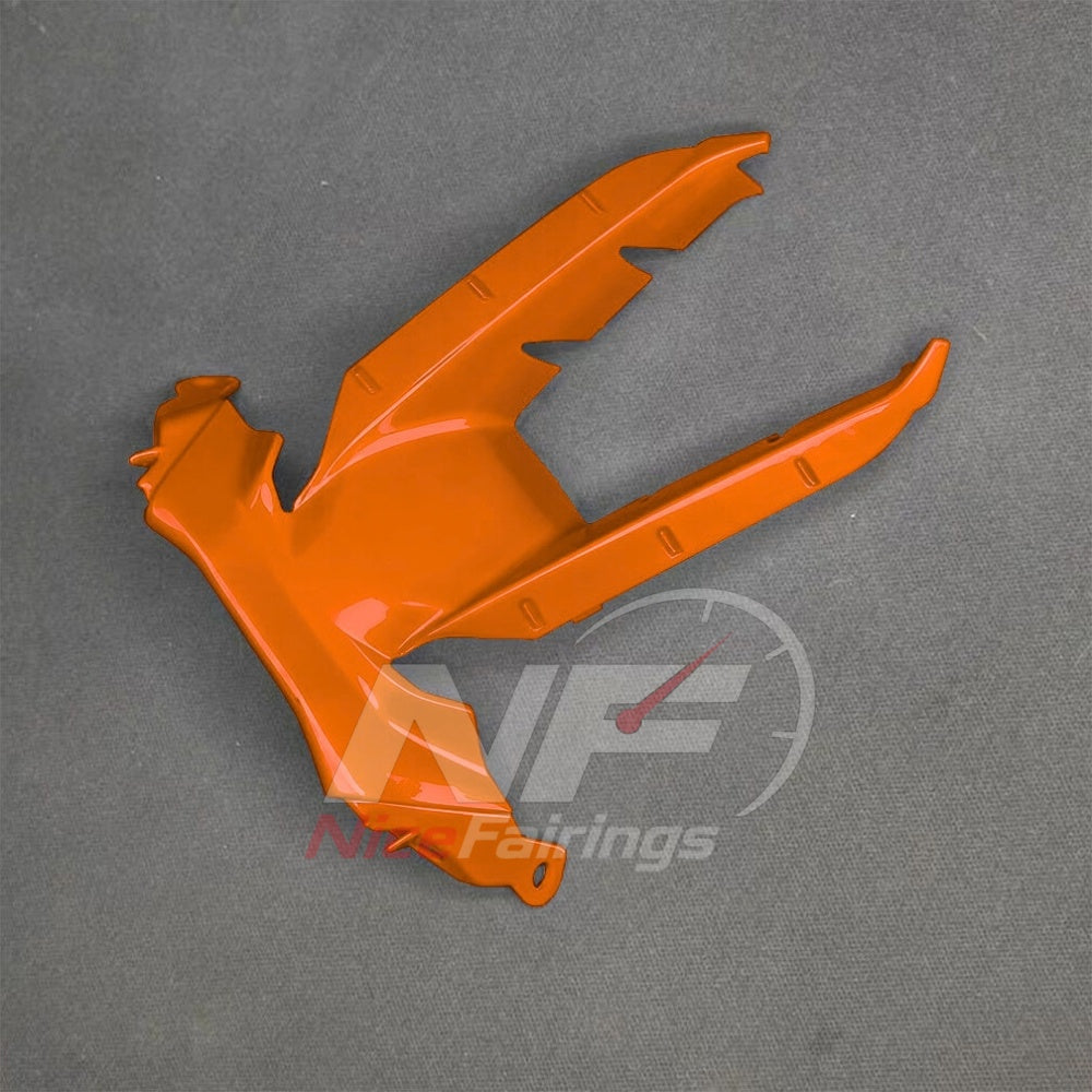 For BMW S1000RR 2025-2026 Orange Black Custom Fairings with ABS Sportbike Plastics and Full Body Kit | NiceFairings - rear angle image