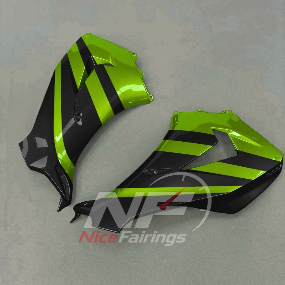 For Honda CBR1000RR-R 2024-2026 Green Black Custom Fairings with ABS Sportbike Plastics and Full Body Kit | NiceFairings - rear angle image