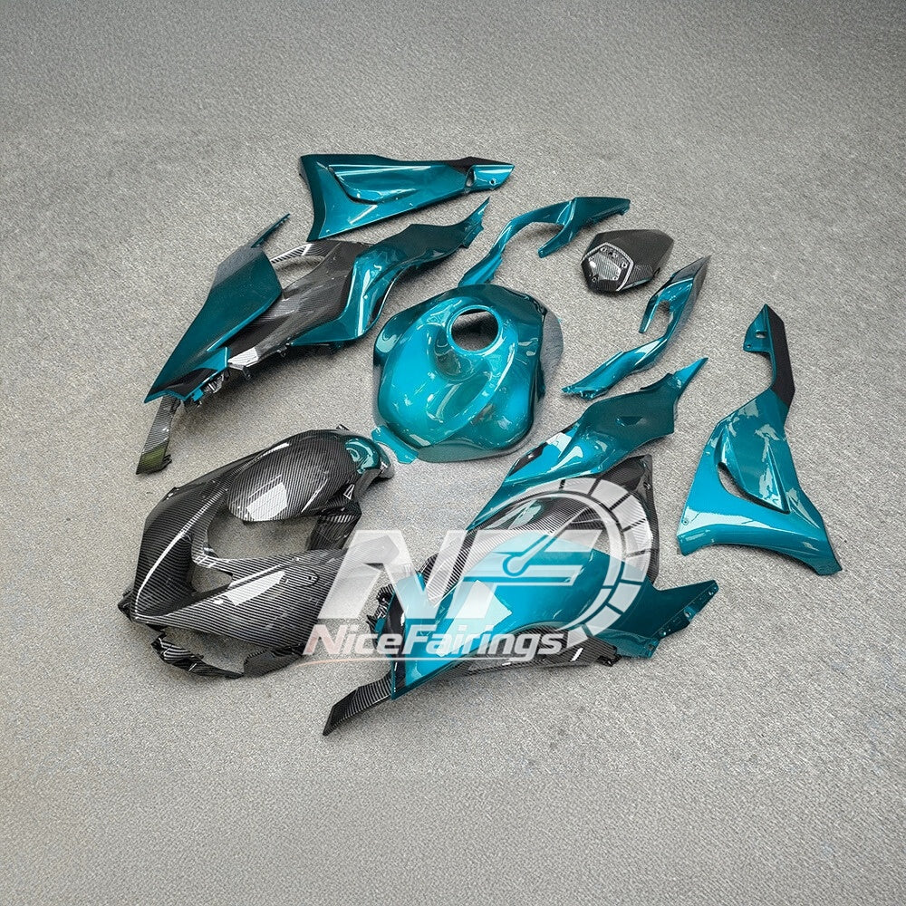 For Kawasaki ZX6R 636 2024-2025 ABS Fairing Kit Street Bodywork Premium Edition | NiceFairings - rear angle image
