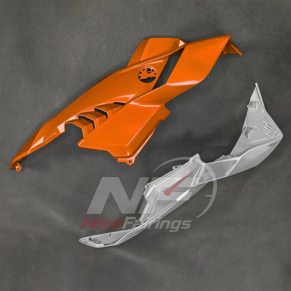 For BMW S1000RR 2025-2026 Orange Black Custom Fairings with ABS Sportbike Plastics and Full Body Kit | NiceFairings - detail angle image