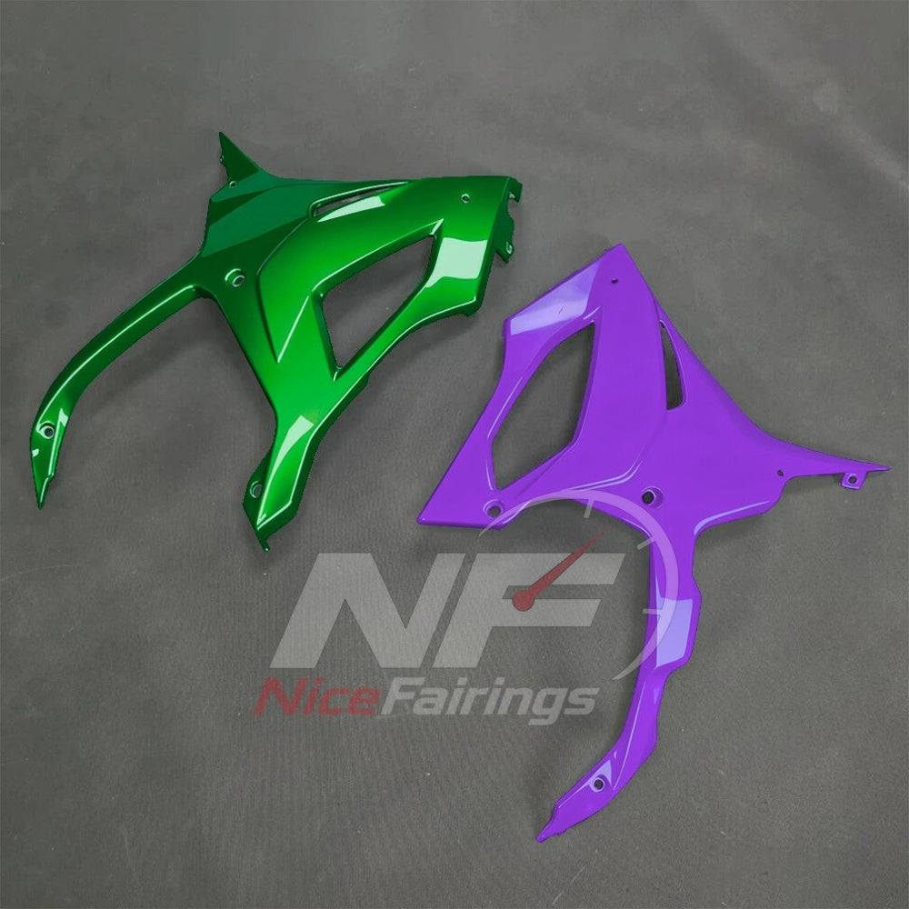 For BMW S1000RR 2025-2026 Green Black Sportbike Fairing Set with Custom Painted Plastics | NiceFairings - detail angle image