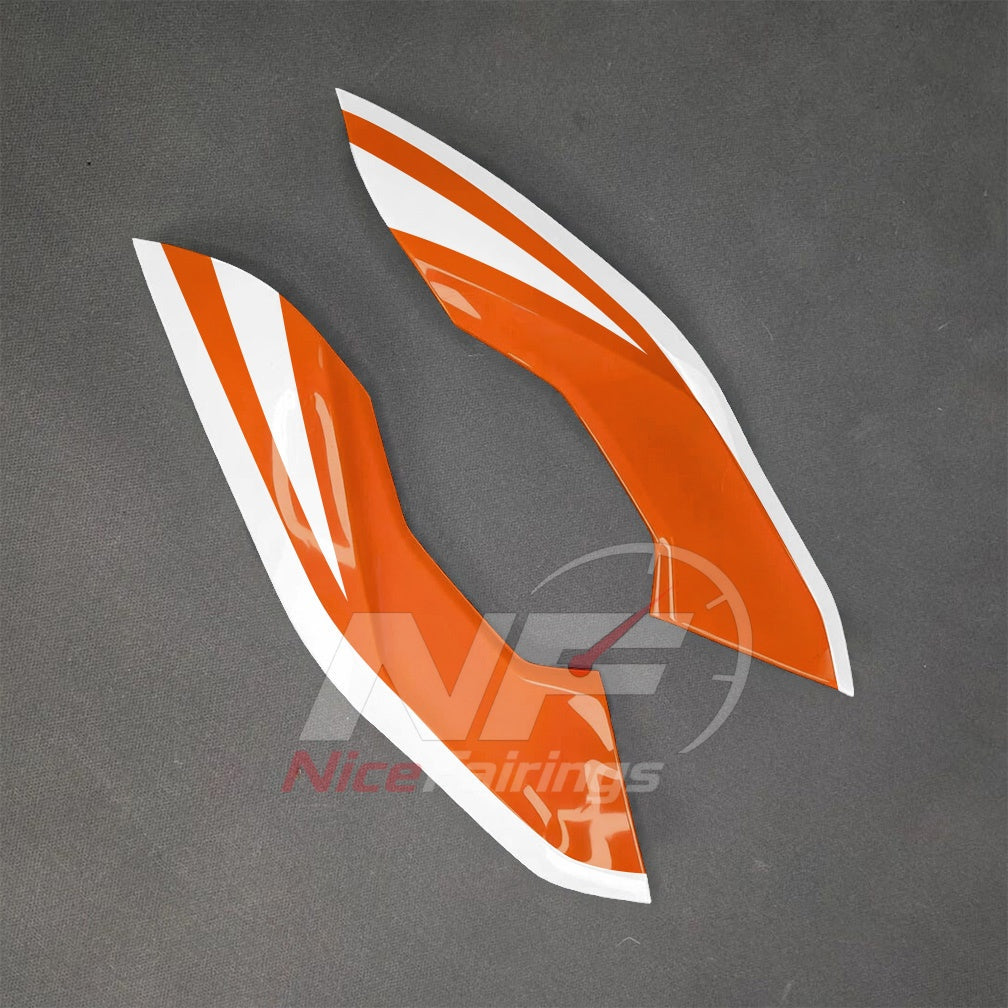 For BMW S1000RR 2025-2026 Orange Black Sportbike Fairing Set with Custom Painted Plastics | NiceFairings - detail angle image
