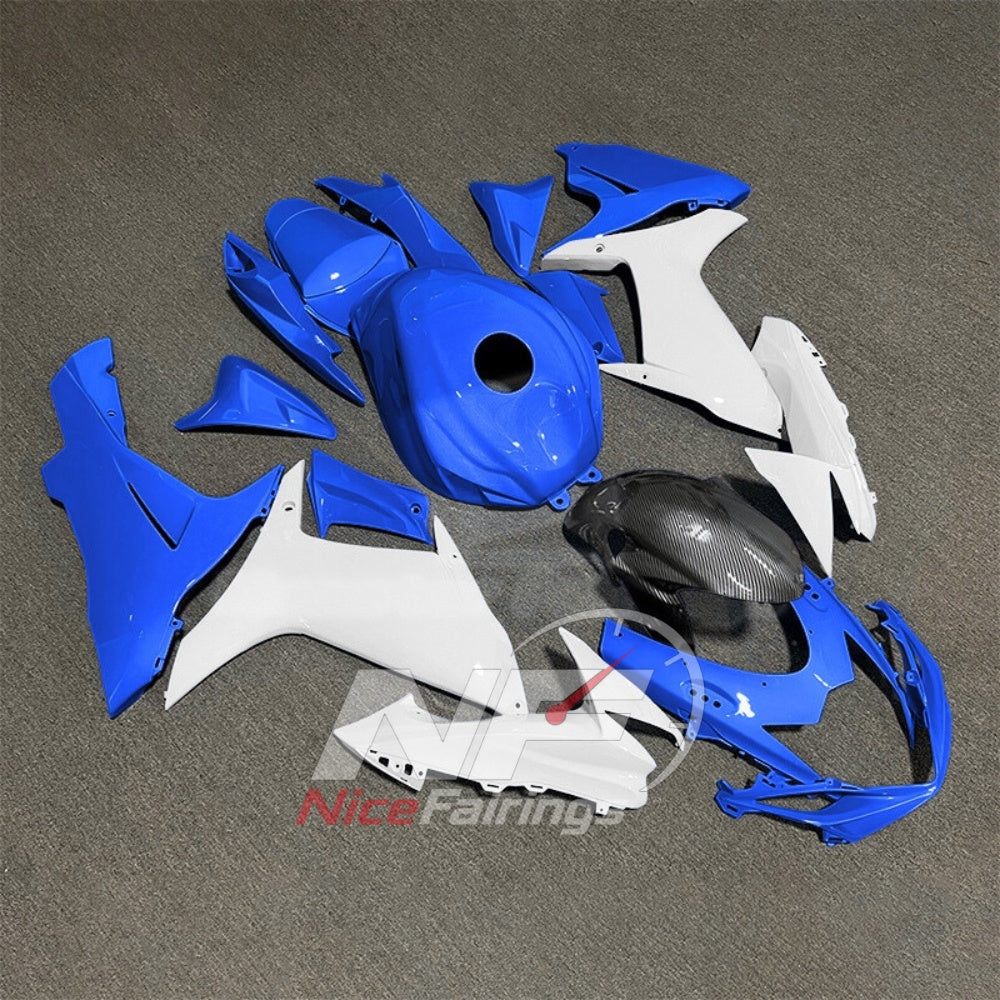 For Suzuki GSXR600 GSXR750 K11 2011-2016 Motorcycle Fairing Kit White Black Body Panels | NiceFairings - detail angle image