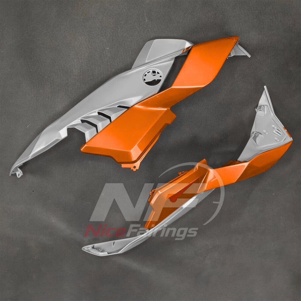 For BMW S1000RR 2025-2026 Orange Black ABS Body Kit with Street and Track Fairing Panels | NiceFairings - detail angle image