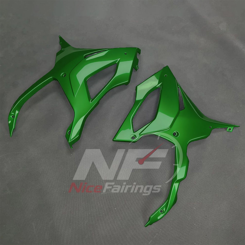 For BMW S1000RR 2025-2026 Green Black Painted ABS Fairings with Complete Replacement Bodywork | NiceFairings - detail angle image