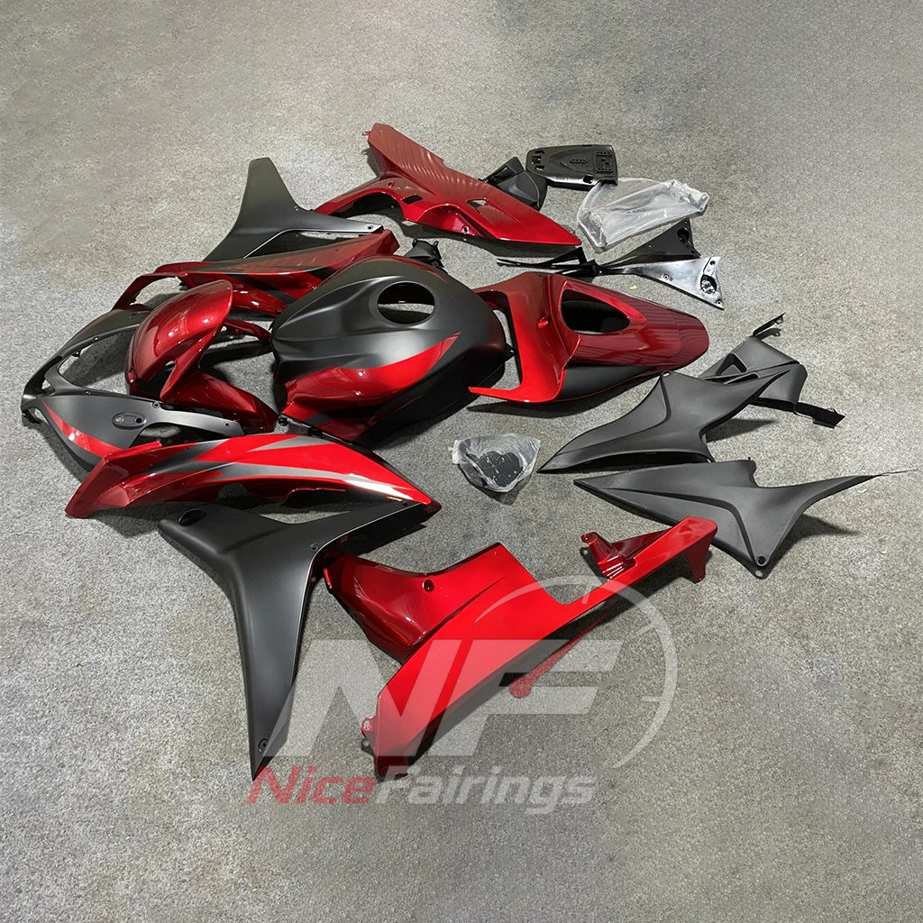 Painted Red ABS Plastic Cowling Kit Fits 2007-2008 Honda CBR600RR F5 | NiceFairings - front angle image