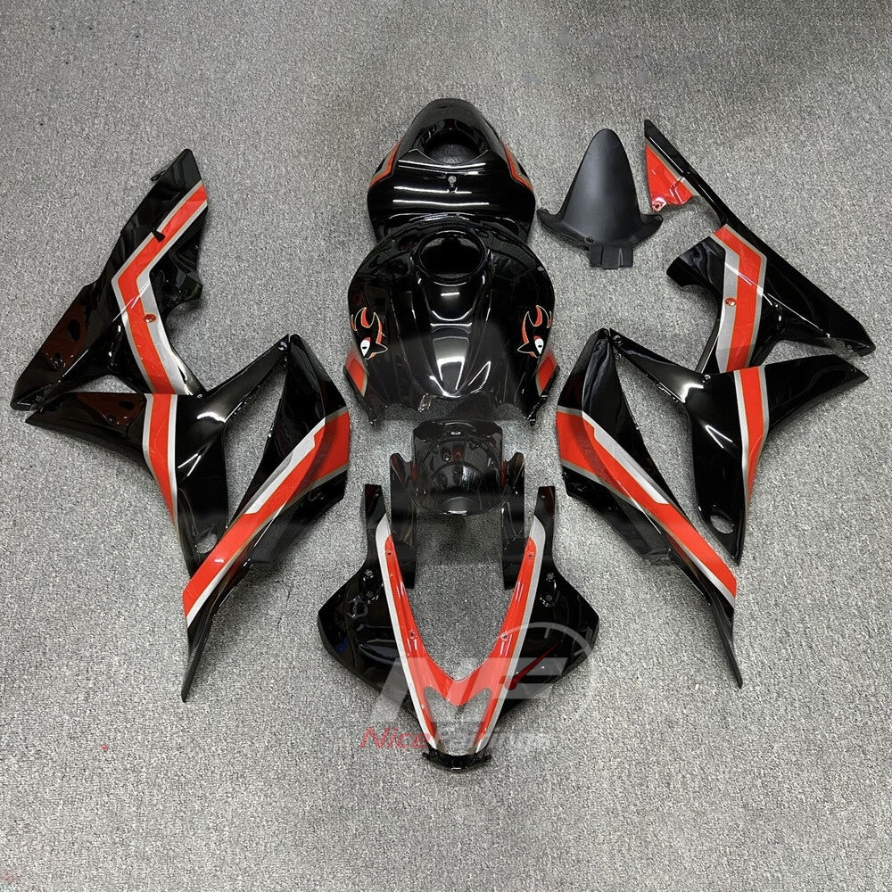 Custom-Painted Black Motorcycle Bodywork Kit Fits 2007-2008 Honda CBR600RR F5 | NiceFairings - main product image