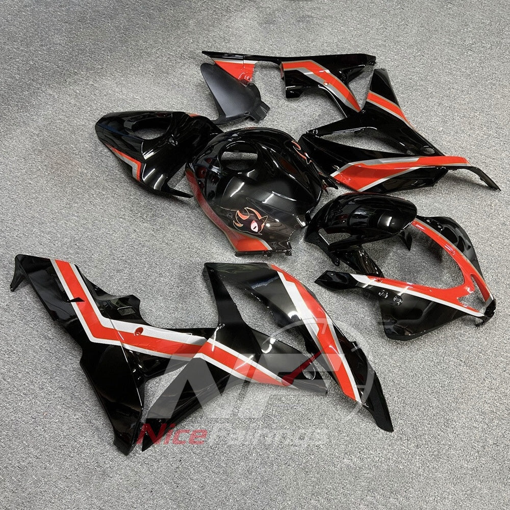 Custom-Painted Black Motorcycle Bodywork Kit Fits 2007-2008 Honda CBR600RR F5 | NiceFairings - side angle image