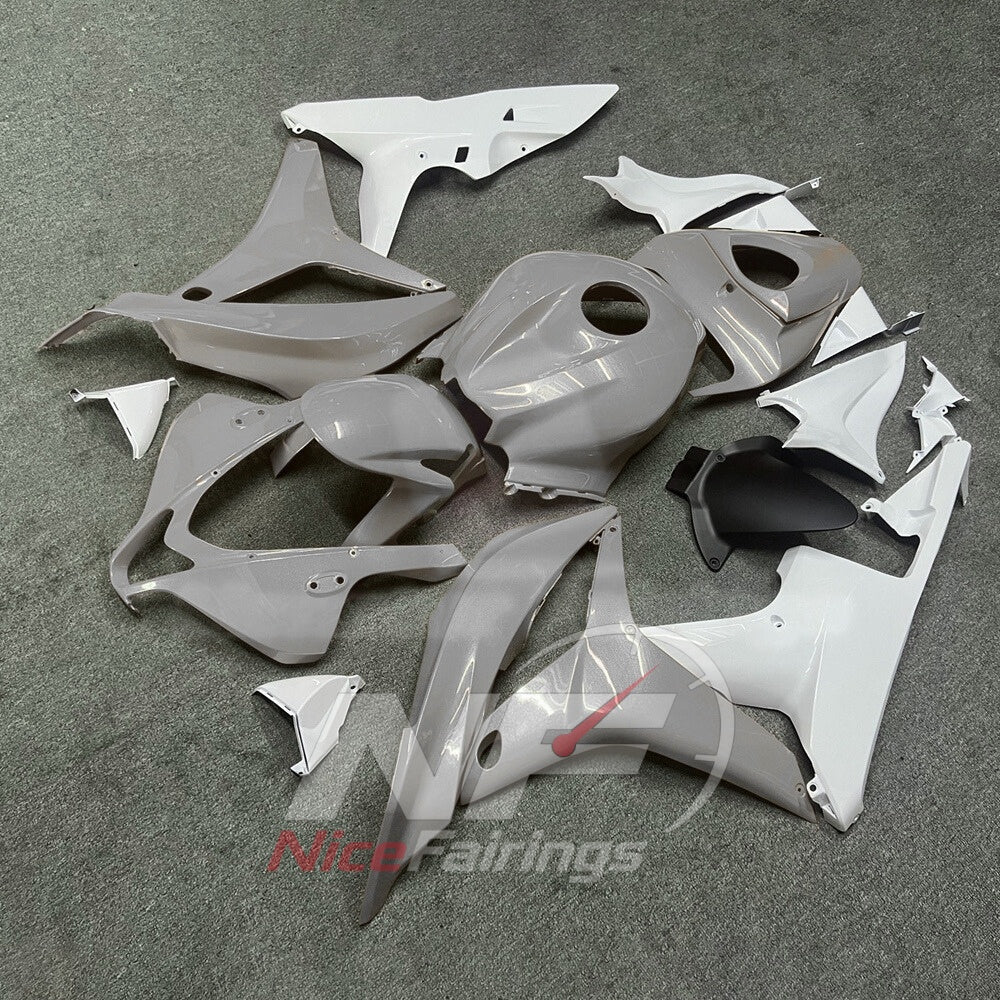 Painted Gray Injection-Molded Cowling Set Fits Honda CBR600RR F5 2007-2008 | NiceFairings - front angle image