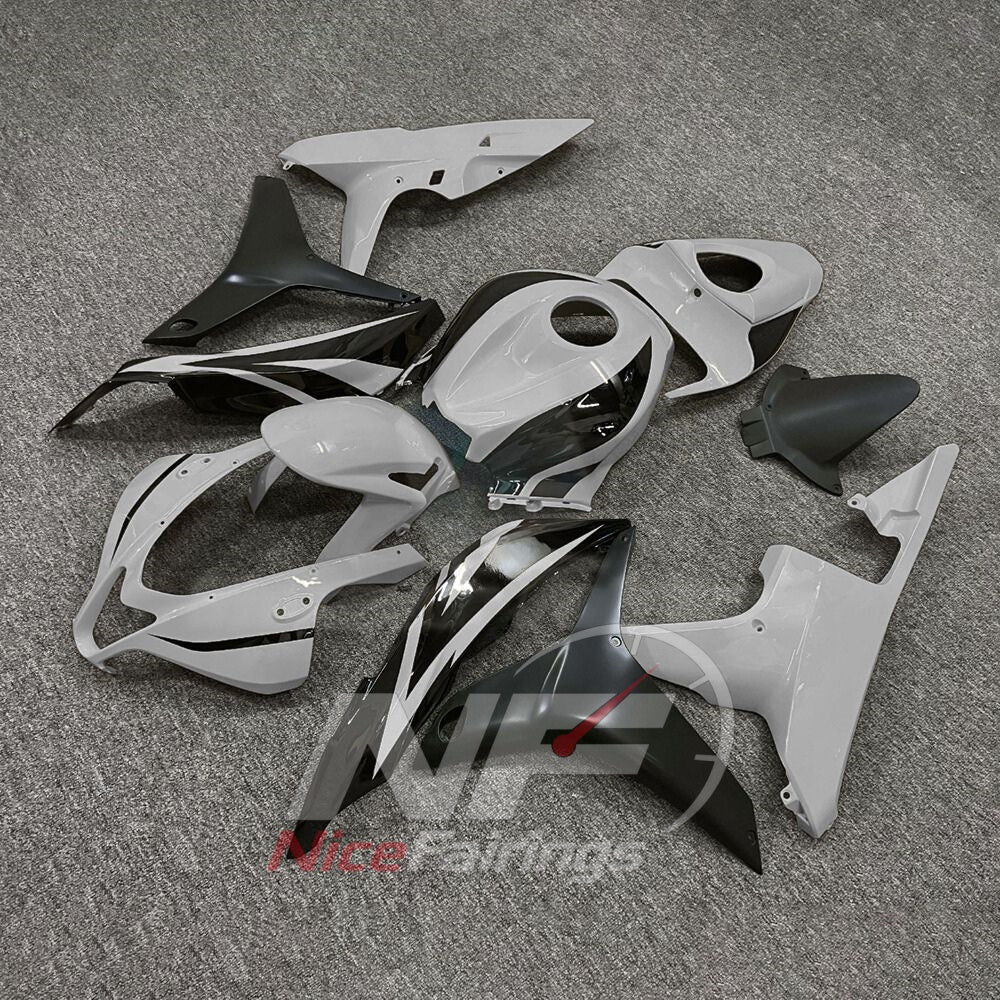 Custom-Painted Gray Motorcycle Fairing Kit Fits Honda CBR600RR F5 2007-2008 | NiceFairings - front angle image