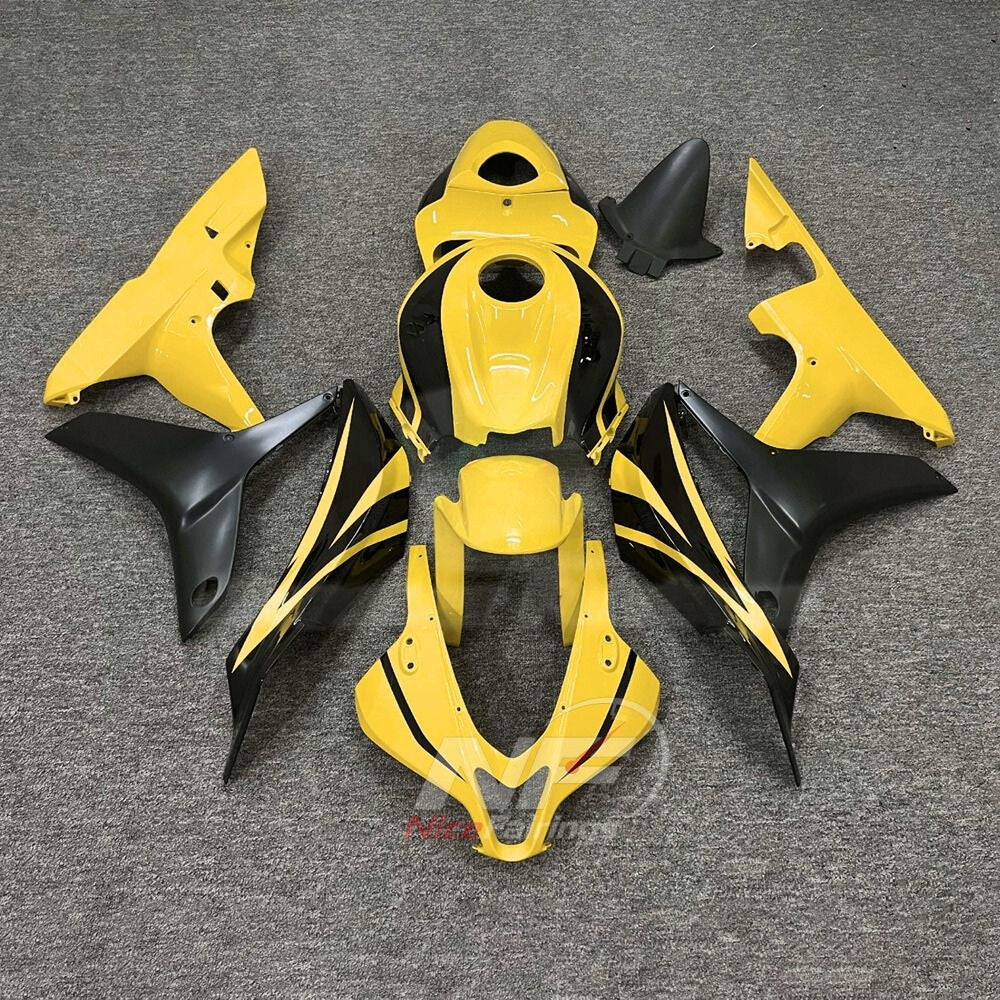 Replacement Yellow ABS Motorcycle Fairings Compatible with Honda CBR600RR F5 2007-2008 | NiceFairings - main product image