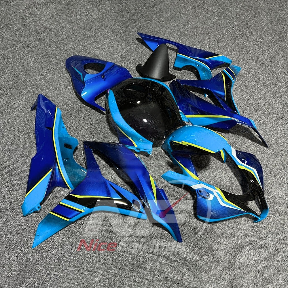 Replacement Blue Cowling Panel Set Fits Honda CBR600RR F5 2007-2008 | NiceFairings - side angle image