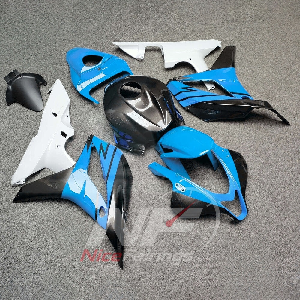 Replacement ABS Plastic Fairing Set Fits 2007-2008 Honda CBR600RR F5 | NiceFairings - side angle image