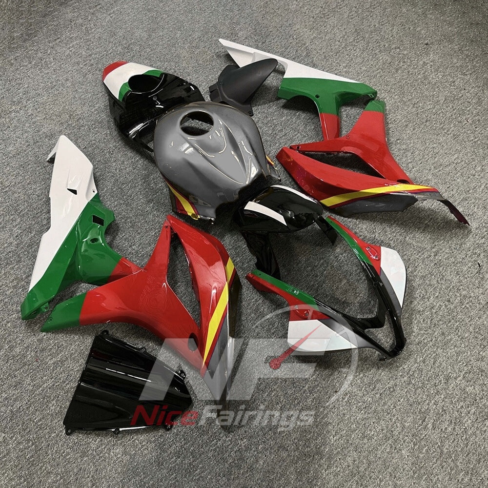 Custom-Painted Injection-Molded Fairings Compatible with Honda CBR600RR F5 2007-2008 | NiceFairings - side angle image