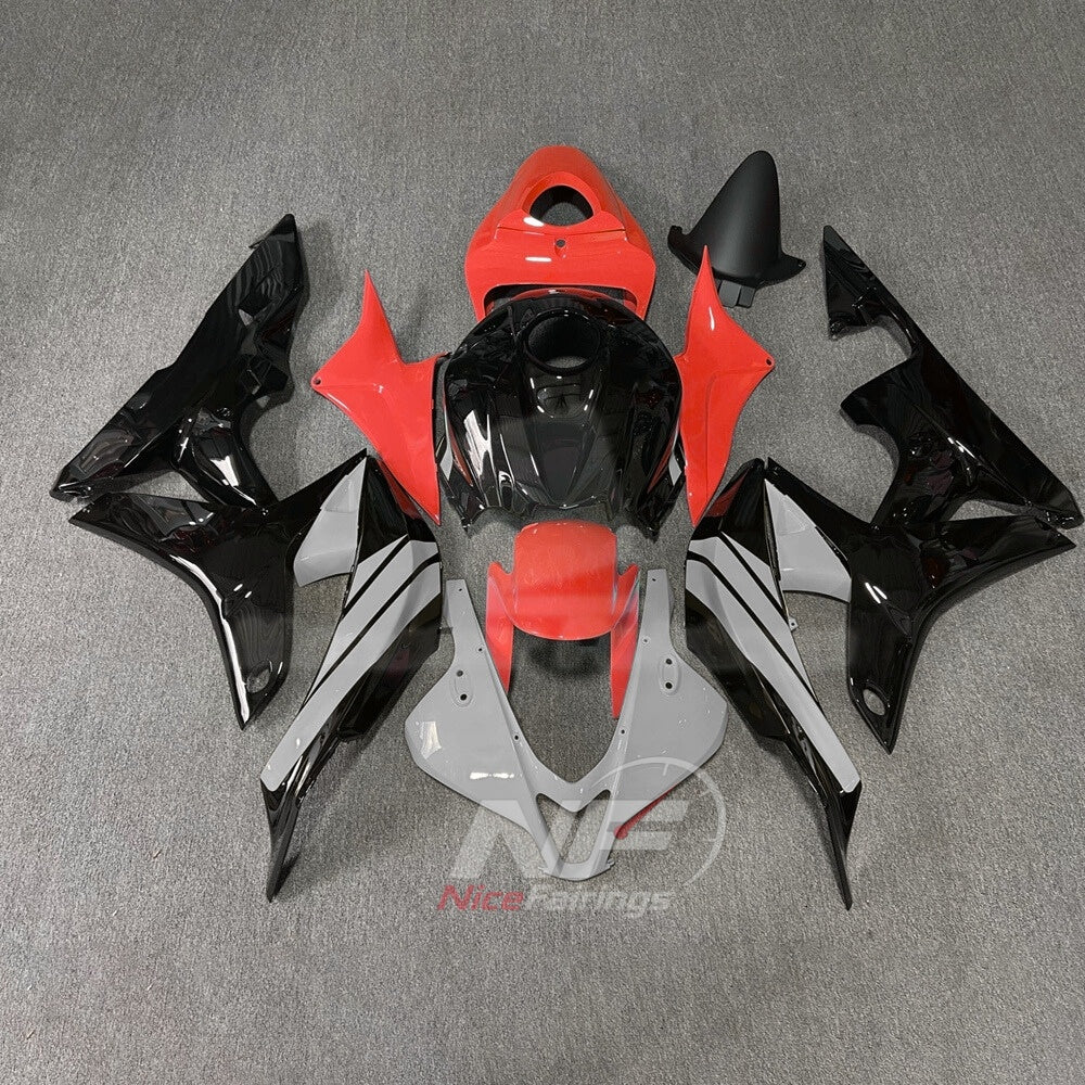 Custom-Painted Red ABS Plastic Cowling Kit Fits 2007-2008 Honda CBR600RR F5 | NiceFairings - main product image