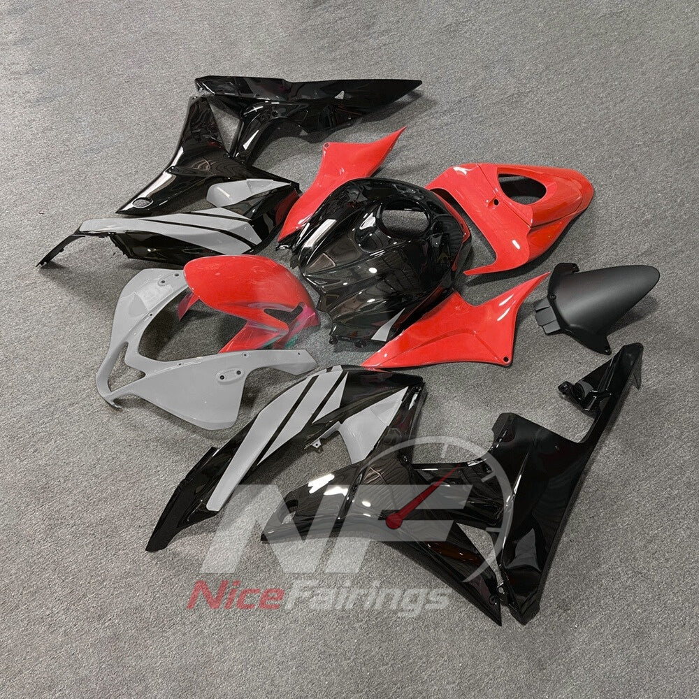 Custom-Painted Red ABS Plastic Cowling Kit Fits 2007-2008 Honda CBR600RR F5 | NiceFairings - front angle image