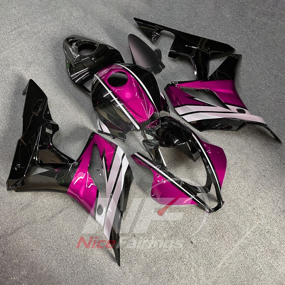 Purple ABS Motorcycle Fairings Compatible with Honda CBR600RR F5 2007-2008 | NiceFairings - side angle image
