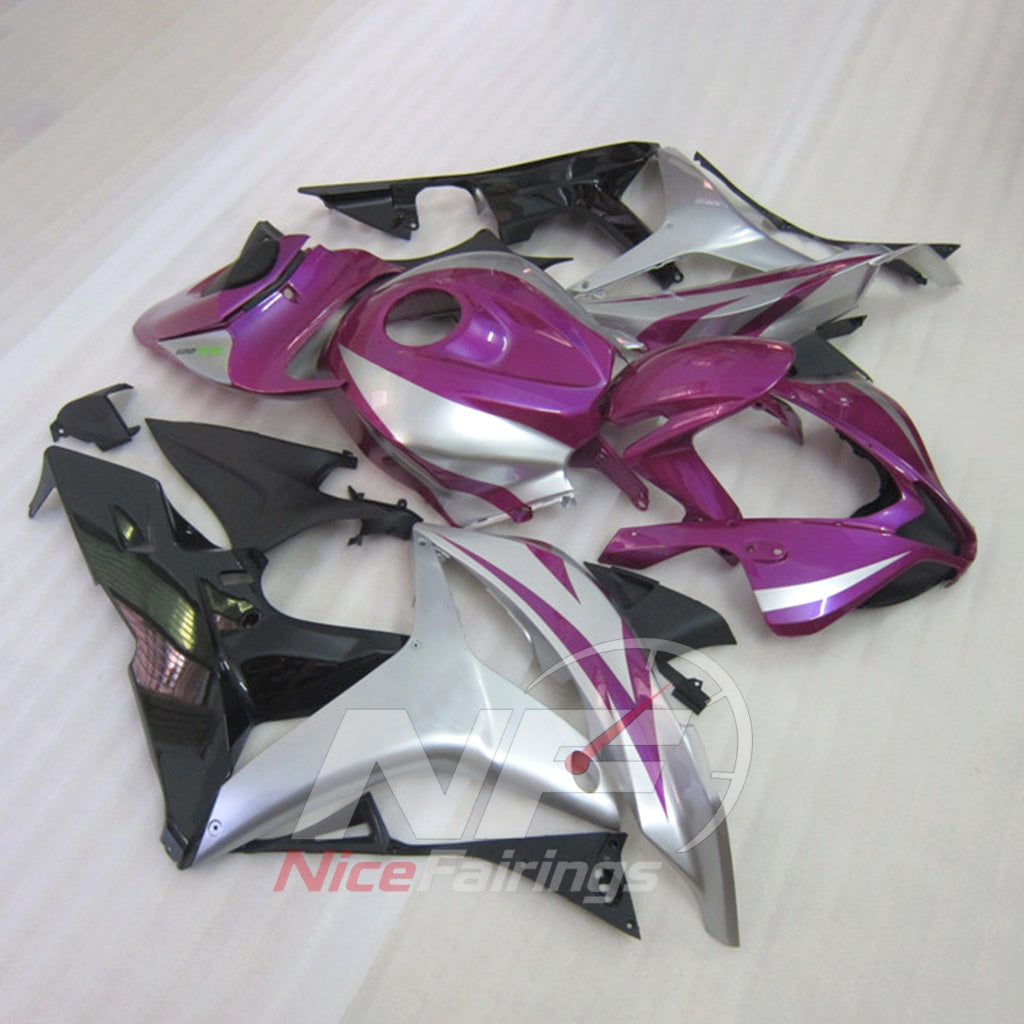 Purple Injection-Molded Bodywork Set Fits 2007-2008 Honda CBR600RR F5 | NiceFairings - side angle image