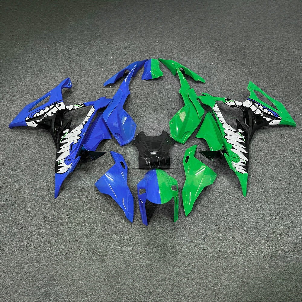 For BMW S1000RR 2019-2022 Blue White Full Fairing Kit, Painted ABS Motorcycle Plastics | NiceFairings - main product image