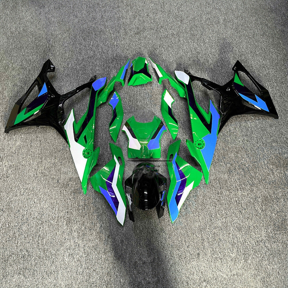 For BMW S1000RR 2019-2022 Tri Color Full Fairing Kit, Painted ABS Motorcycle Plastics | NiceFairings - main product image