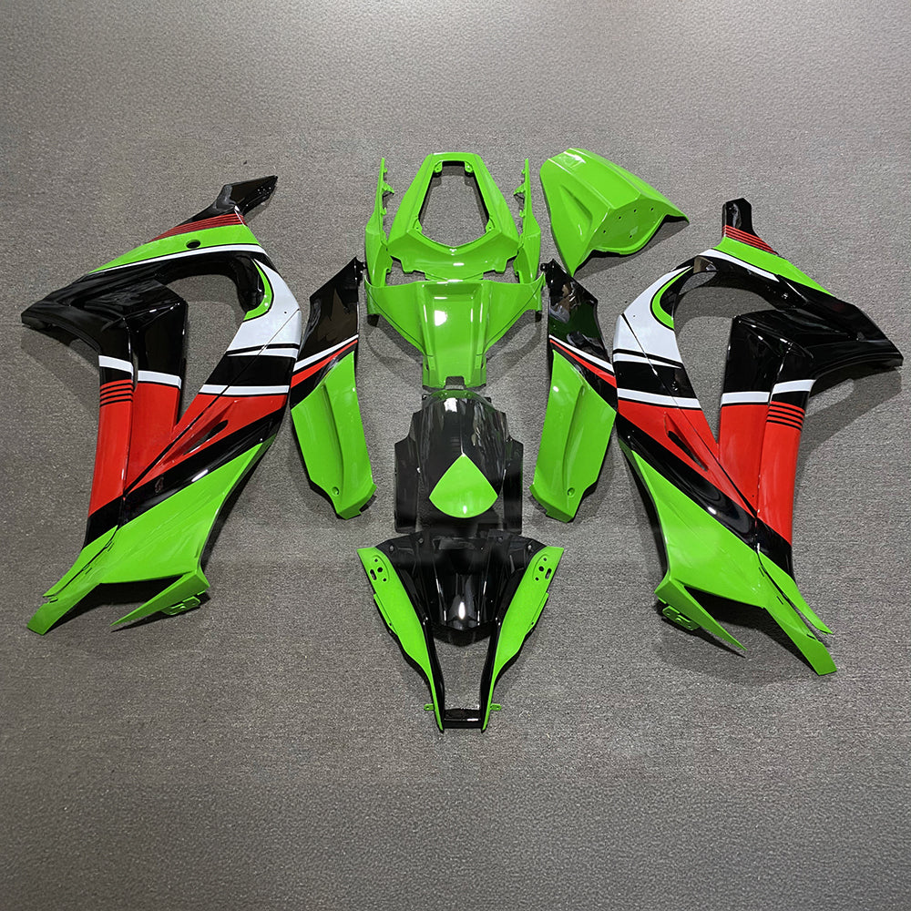 KAWASAKI ZX10R 2011-2015 Race Style Fairing Plastics | NiceFairings - paint design NO.1 option image