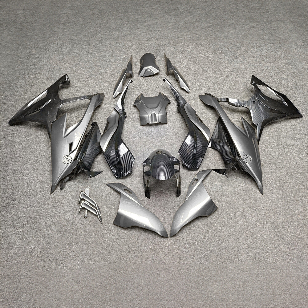 For BMW S1000RR 2019-2022 Stealth Black Custom Painted ABS Body Kit With Tank Cover | NiceFairings - main product image