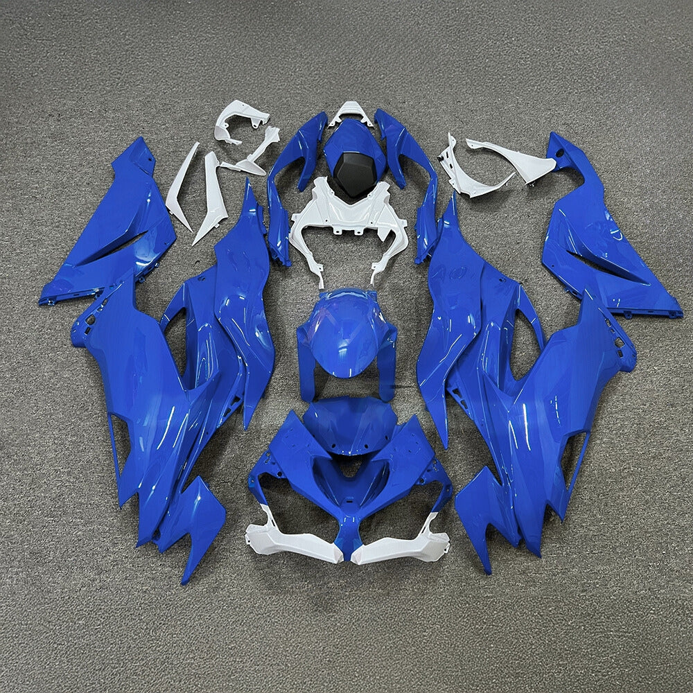 Kawasaki ZX-6R 636 2019-2023 Replacement Fairing Set Blue Silver | NiceFairings - main product image