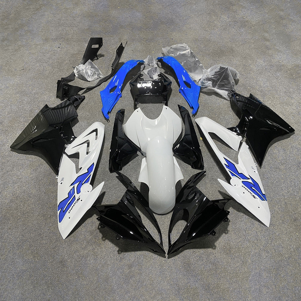 For BMW S1000RR 2017-2018 Blue Silver Standard No Tank Cover Custom Fairings, ABS Replacement Plastics Full Body Kit | NiceFairings - main product image