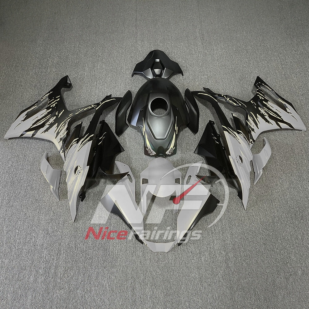 For BMW S1000RR 2023-2024 Red Black ABS Body Kit with Street and Track Fairing Panels | NiceFairings - paint design NO.7 option image