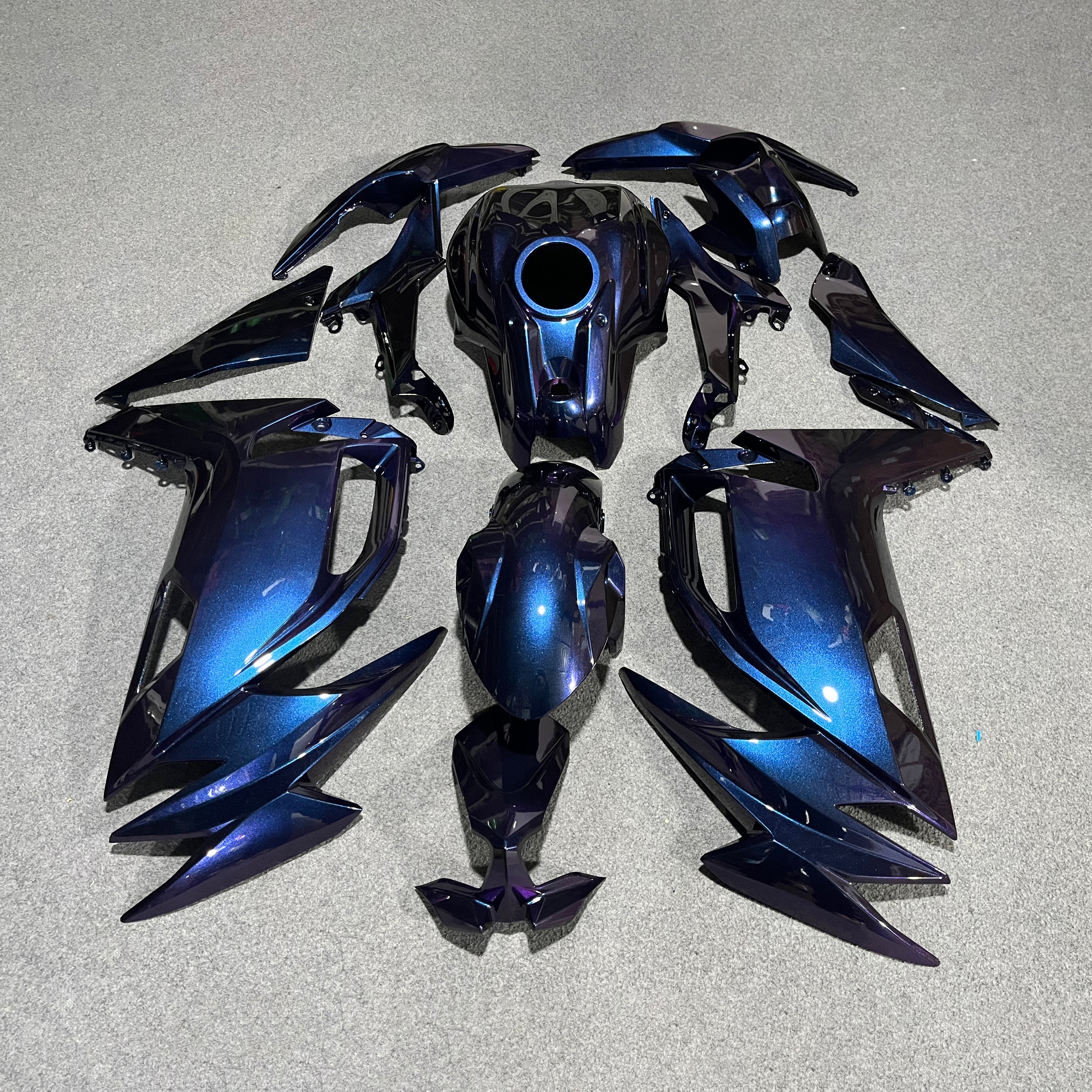 For KAWASAKI Ninja 650 ER-6F 2020-2026 Blue Black Sportbike Fairings Kit Replacement Cowling | NiceFairings - main product image