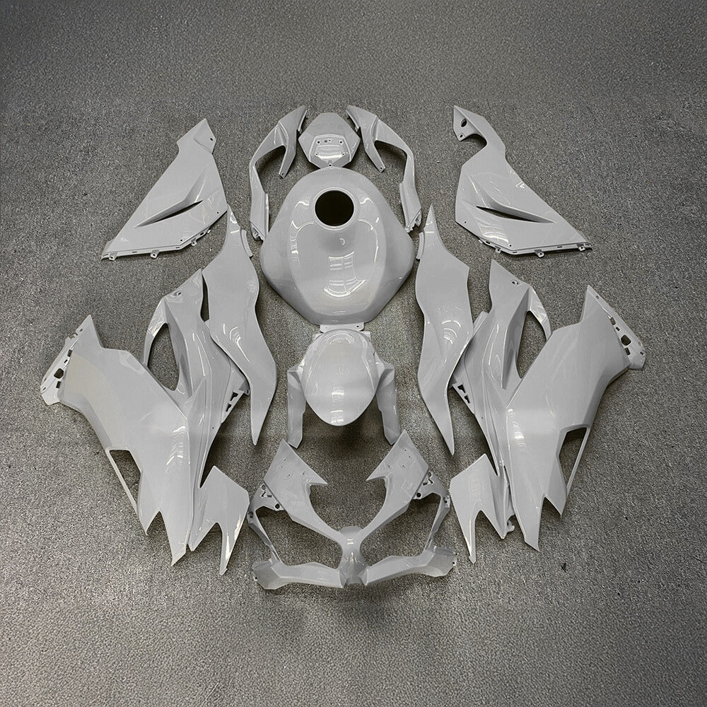 Kawasaki Ninja ZX-6R 636 2019-2023 Custom Fairings Pearl White Tank Cover | NiceFairings - main product image