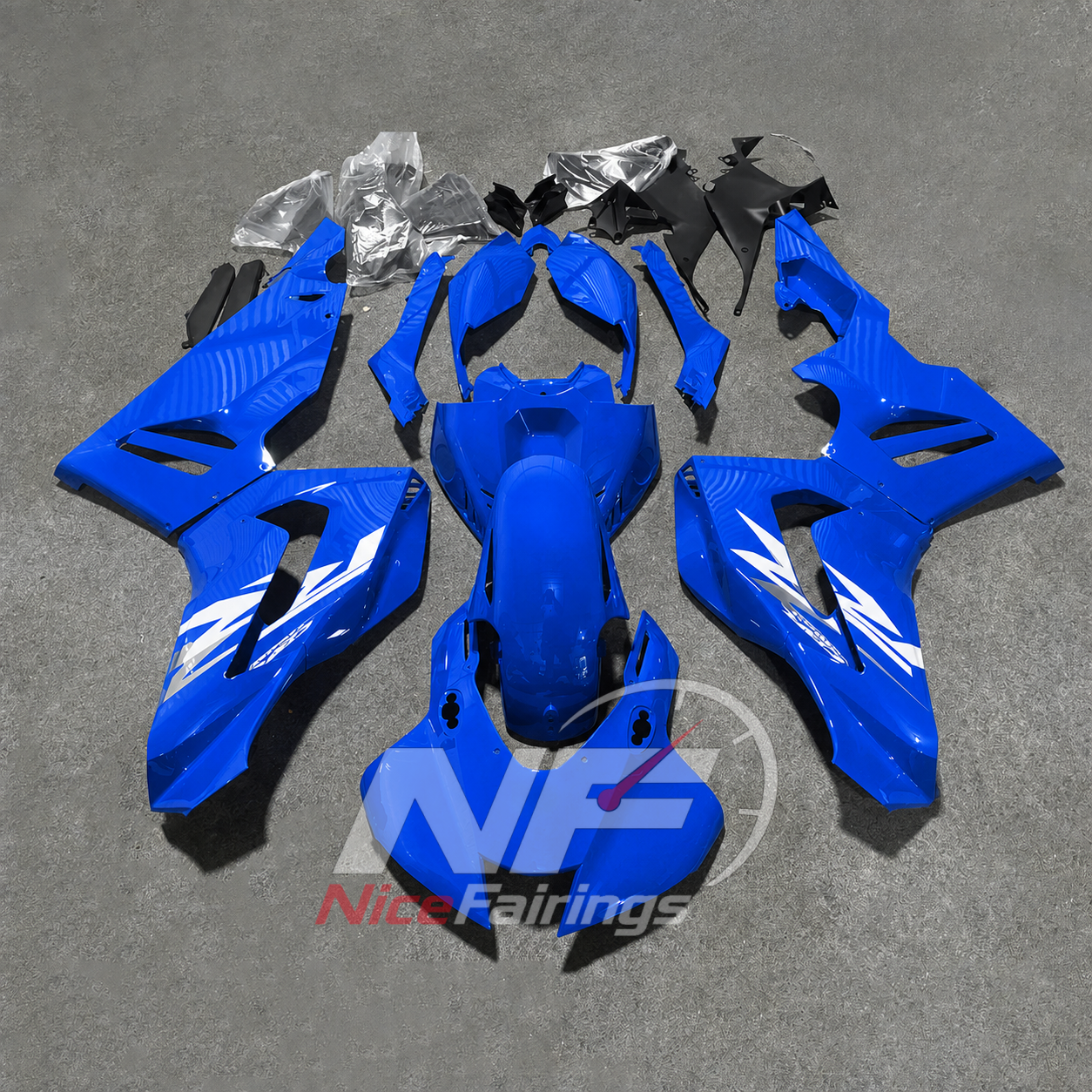 For Honda CBR1000RR-R 2020-2023 Fireblade Orange Black Custom Fairings with ABS Sportbike Plastics | NiceFairings - paint design NO.5 option image