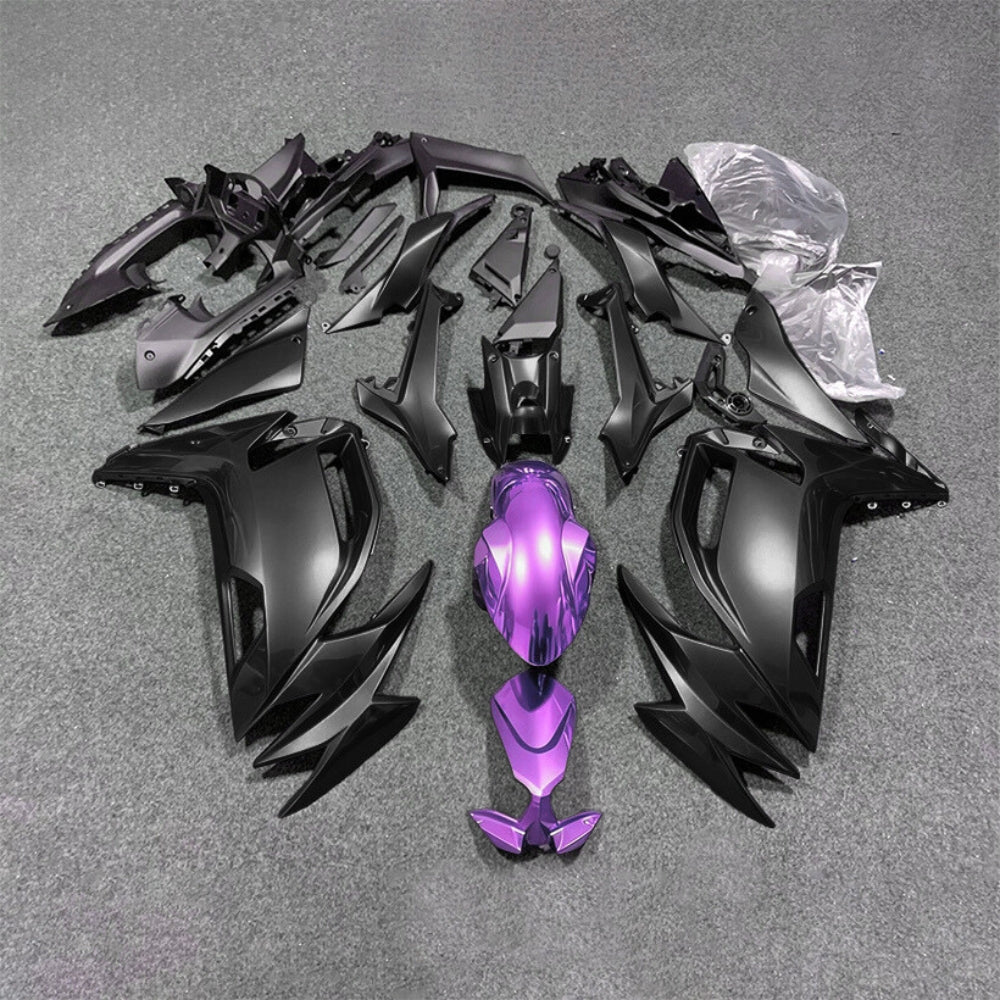 For KAWASAKI Ninja 650 ER-6F 2020-2026 Green Black Custom Painted Motorcycle Fairings Kit | NiceFairings - paint design NO.7 option image