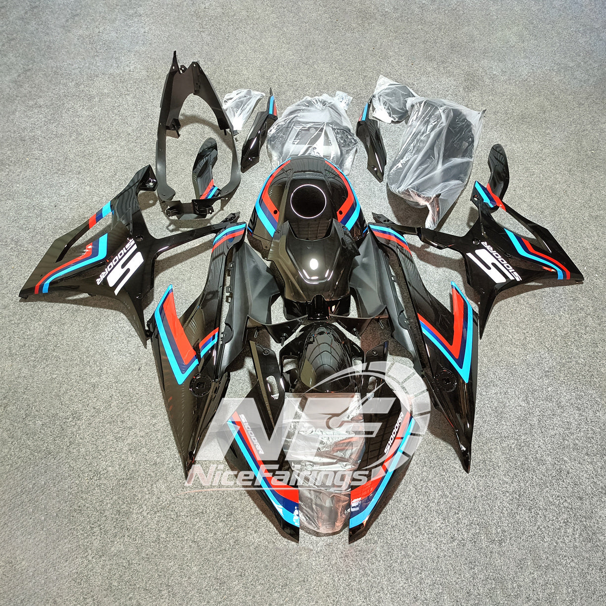 For BMW S1000RR 2019-2022 Street Bodywork Tank Cover ABS Fairing Kit, Custom Painted Motorcycle Bodywork | NiceFairings - main product image