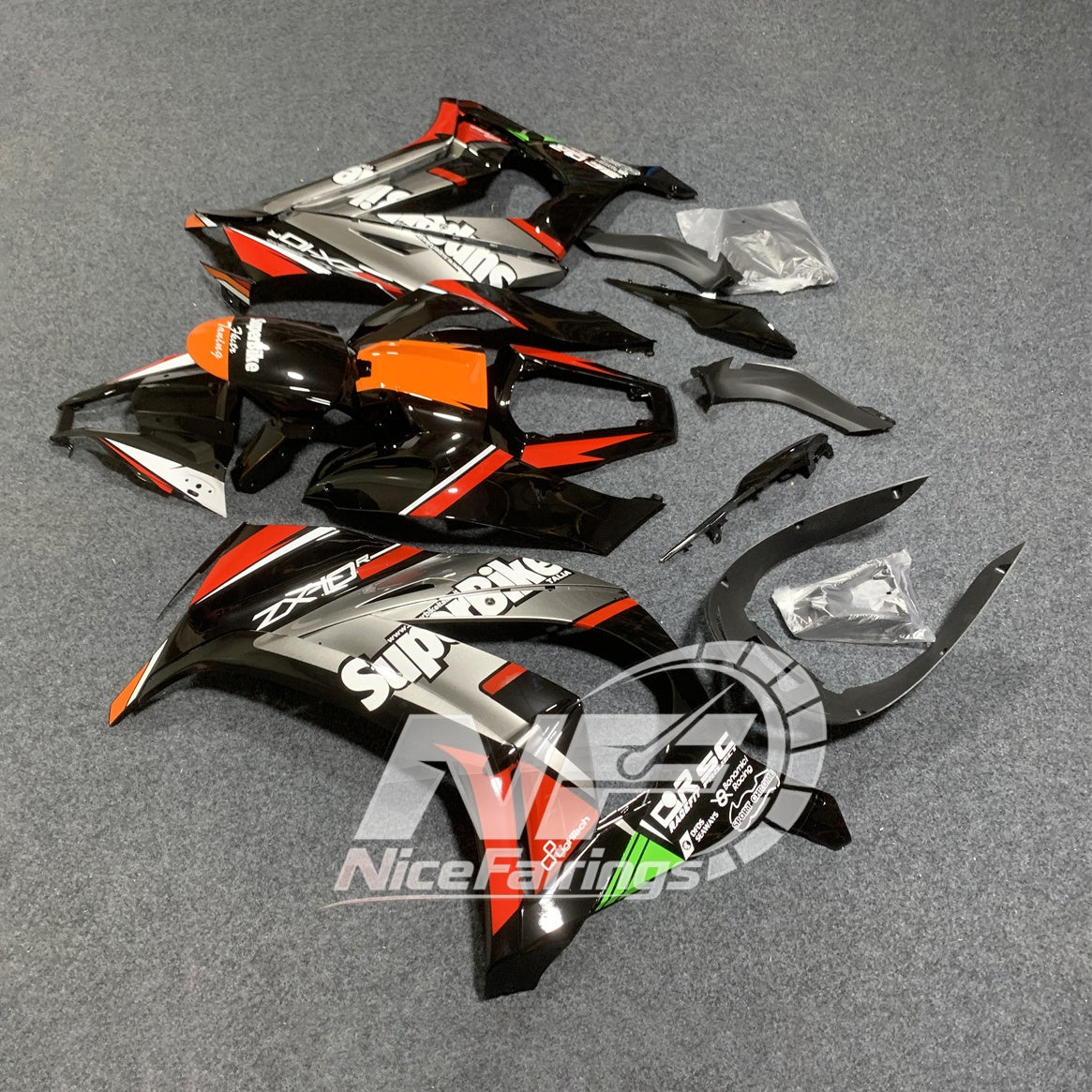 KAWASAKI Ninja ZX10R 2011-2015 Painted Bodywork Panels | NiceFairings - paint design NO.1 option image