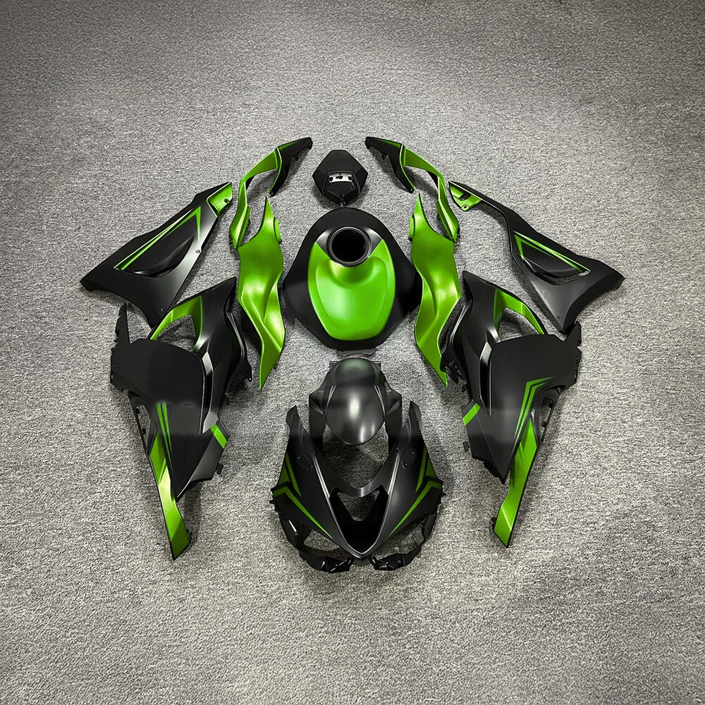 For Kawasaki ZX6R 636 Custom Painted ABS Body Kit Lime Green Tank Cover | NiceFairings - main product image